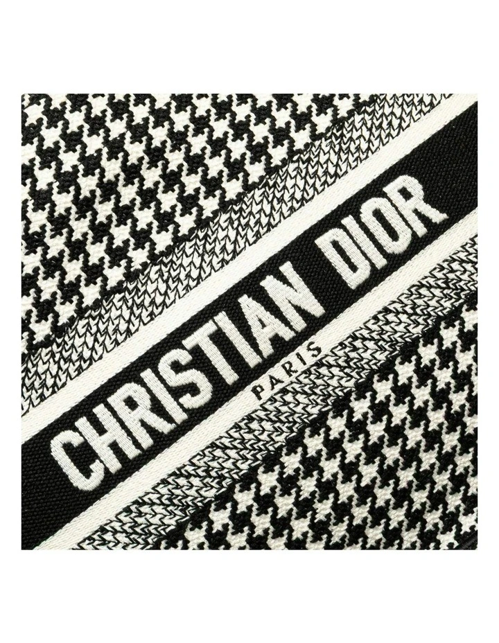 Book Tote Oblique Houndstooth Tote Pre-Loved image 7