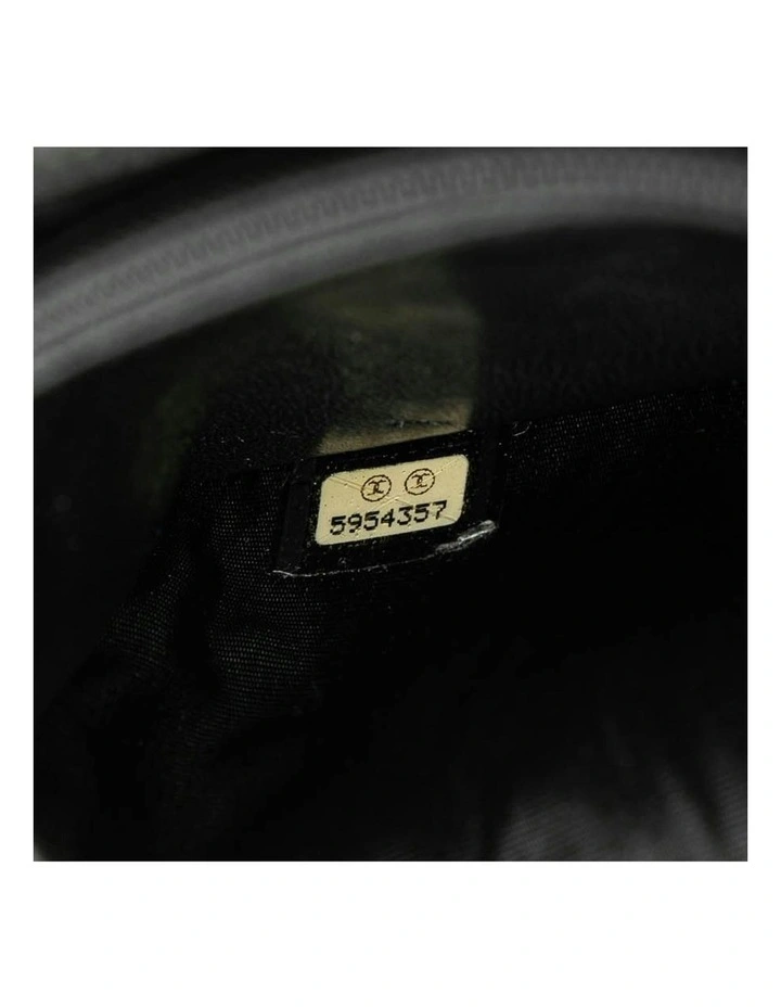 Caviar Leather Wallet on Chain with Woven Strap Pre-Loved image 7