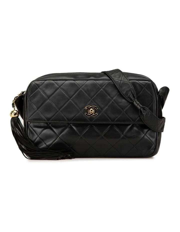 Quilted Lambskin Tassel Crossbody Bag with CC Turn-Lock Pre-Loved image 1
