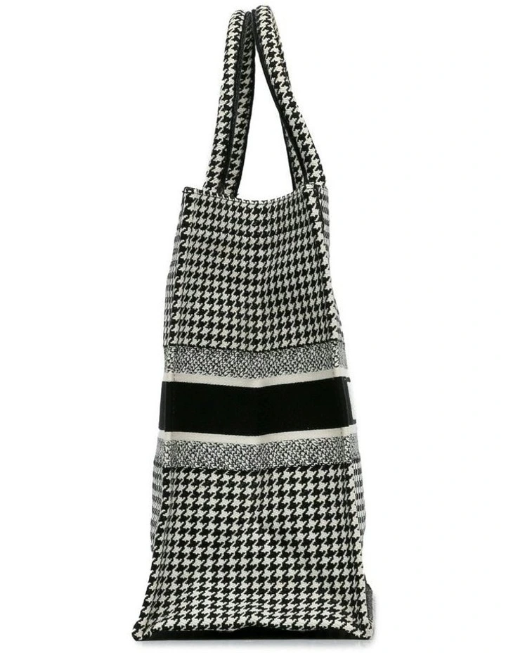 Houndstooth Pattern Tote Bag Pre-Loved image 3