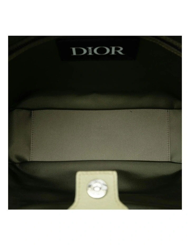 Nylon and Leather Saddle Tote Bag with Adjustable Straps Pre-Loved image 5