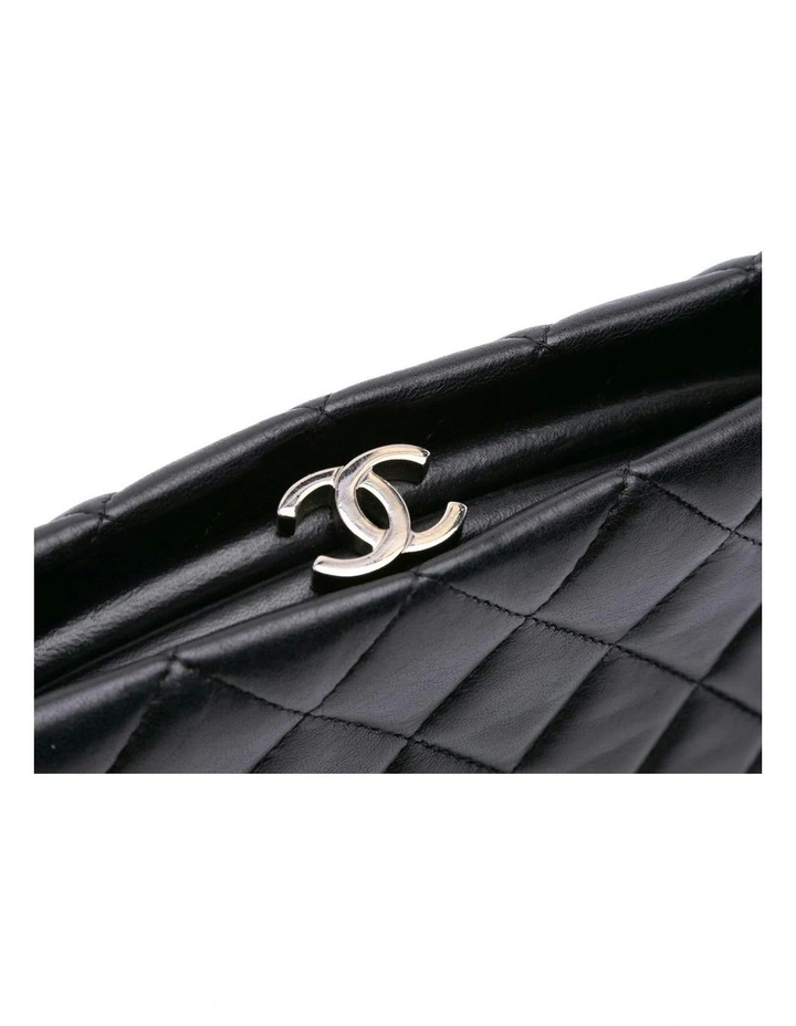 Quilted Lambskin Kiss Lock Clutch with Top Frame Pre-Loved image 6