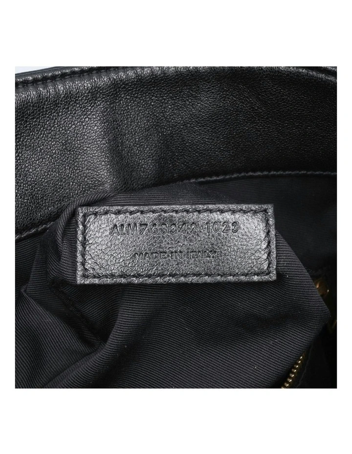Medium Lambskin Quilted Bucket Bag with Interior Zip Pocket Pre-Loved image 6