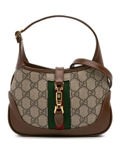 Mini Supreme Crossbody with Leather Trim and Piston Lock Closure Pre-Loved