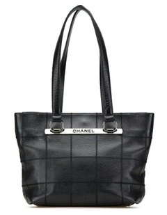Caviar Leather Tote Bag with Interior Zip and Slip Pockets Pre-Loved