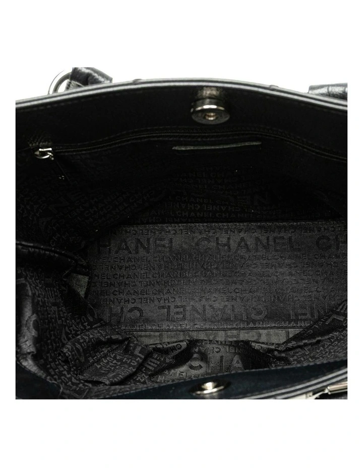 Caviar Leather Tote Bag with Interior Zip and Slip Pockets Pre-Loved image 4