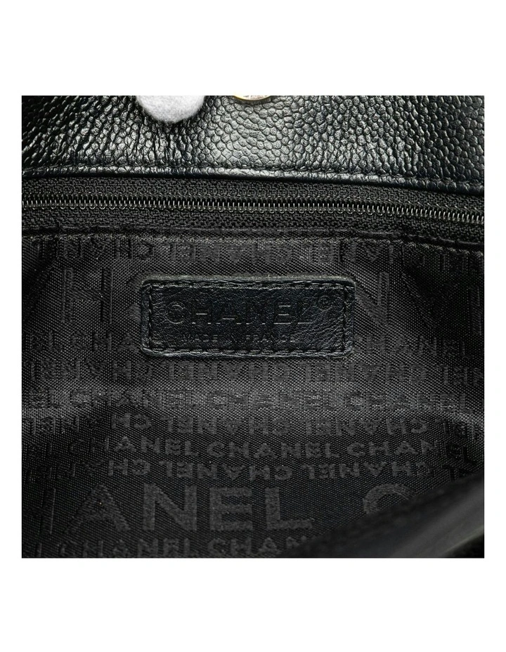 Caviar Leather Tote Bag with Interior Zip and Slip Pockets Pre-Loved image 5