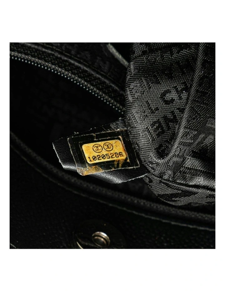 Caviar Leather Tote Bag with Interior Zip and Slip Pockets Pre-Loved image 6