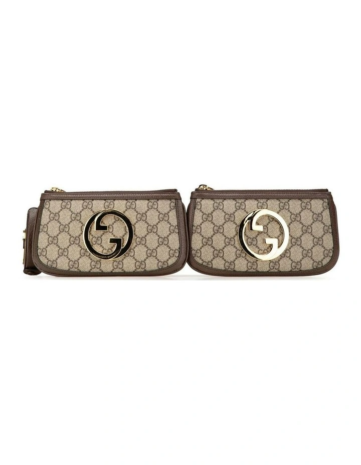 Mini GG Supreme Blondie Belt Bag with Leather Trim and Multiple Pouches Pre-Loved image 1