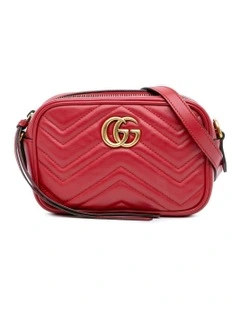 GG Marmont Shoulder Bag Quilted Pre-Loved