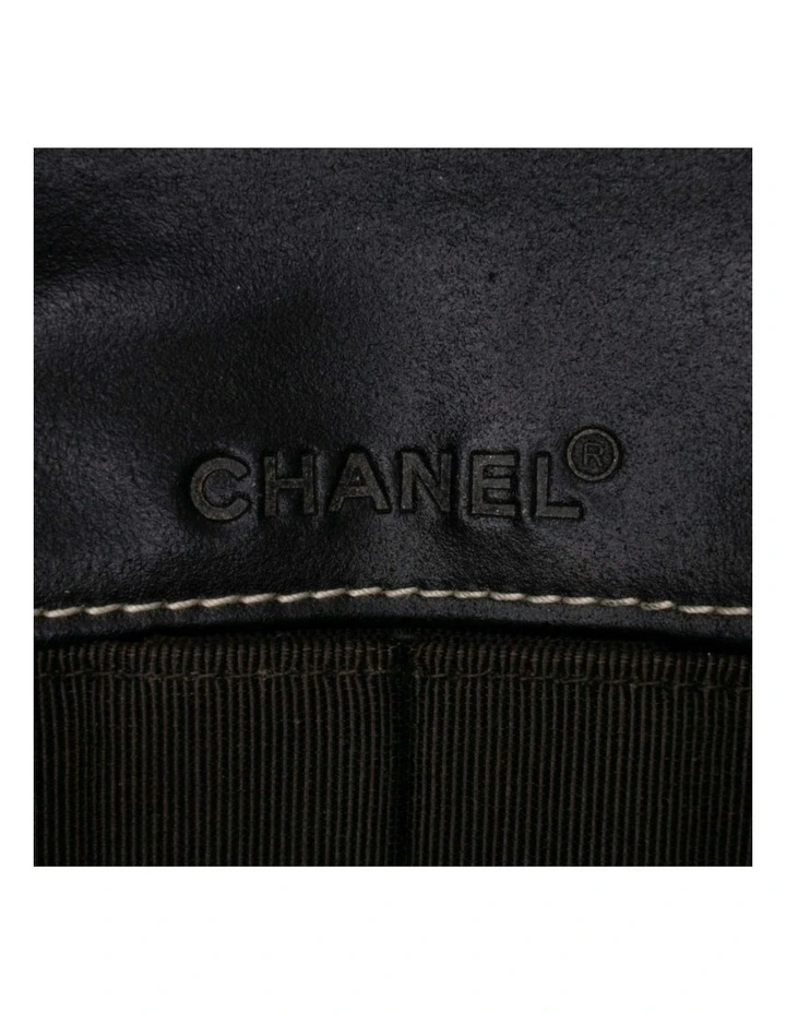 Checkered Denim Flap Bag Pre-Loved image 6