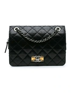 Quilted Calfskin Day Trip Flap Shoulder Bag Pre-Loved