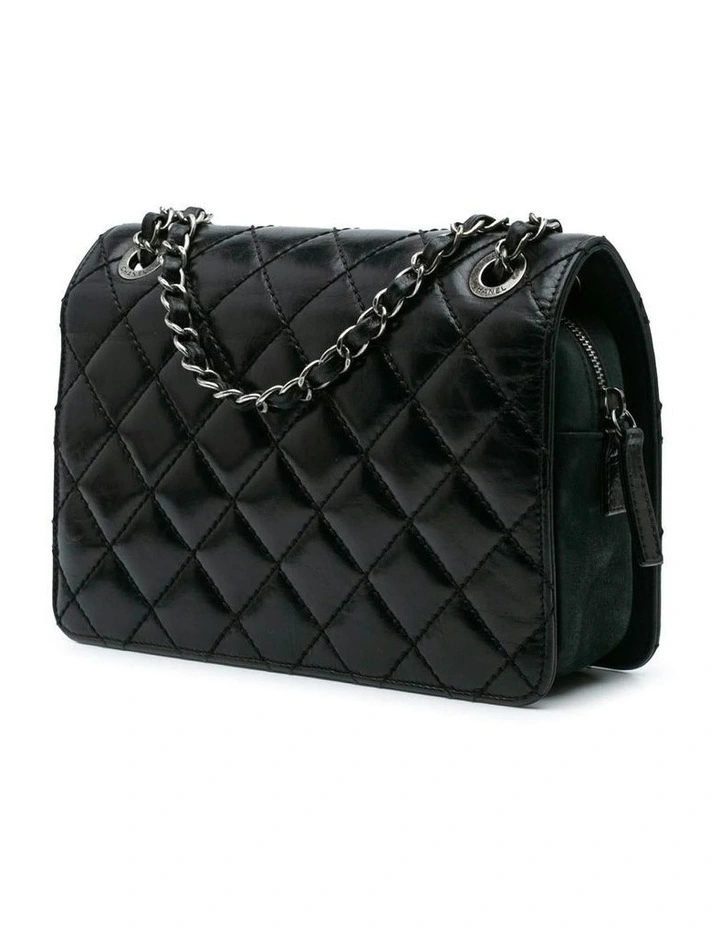 Quilted Calfskin Day Trip Flap Shoulder Bag Pre-Loved image 2