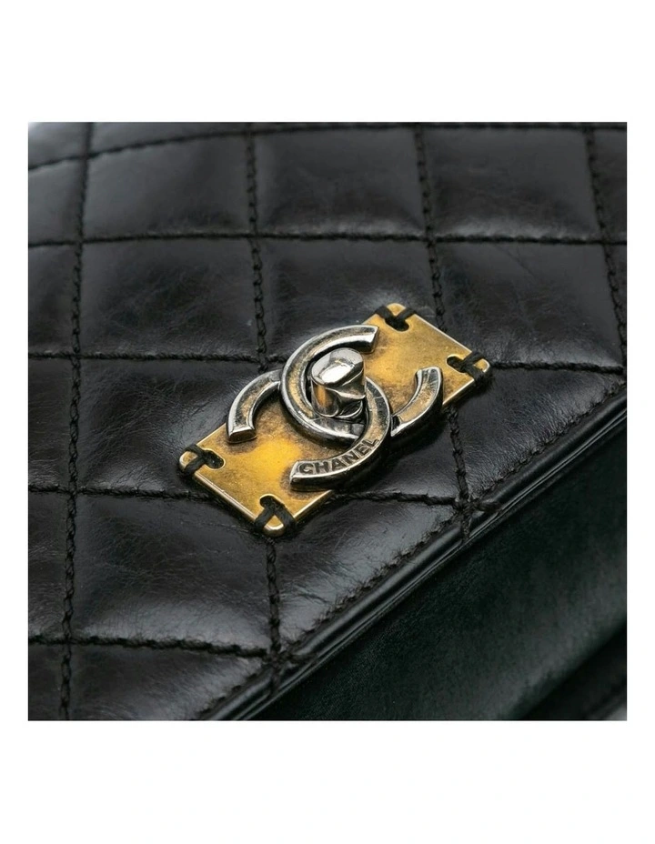 Quilted Calfskin Day Trip Flap Shoulder Bag Pre-Loved image 7