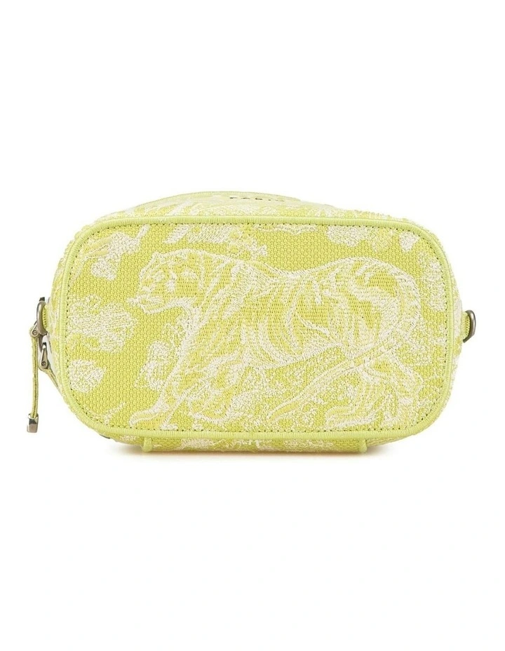 Canvas Embroidered Vanity Case with Detachable Strap Pre-Loved image 3