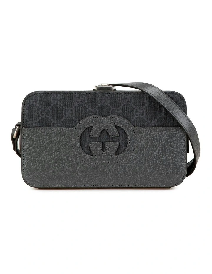 Cut Out Interlocking G Crossbody with Leather Accents Pre-Loved image 1