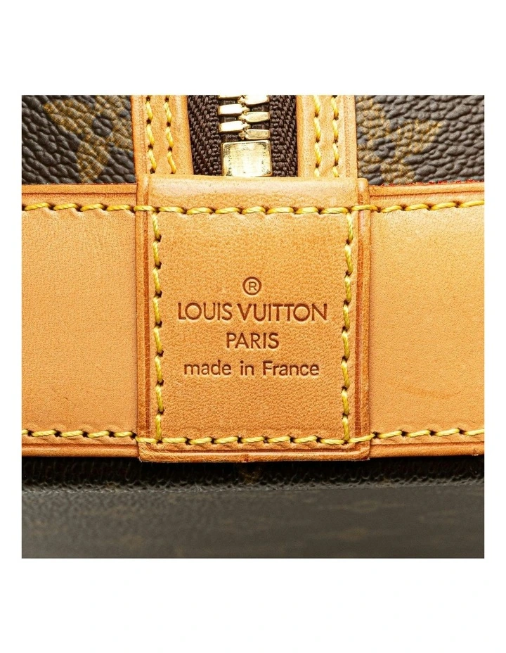 Monogram Canvas Alma Voyage Bag with Leather Trim and Top Zip Closure Pre-Loved image 5