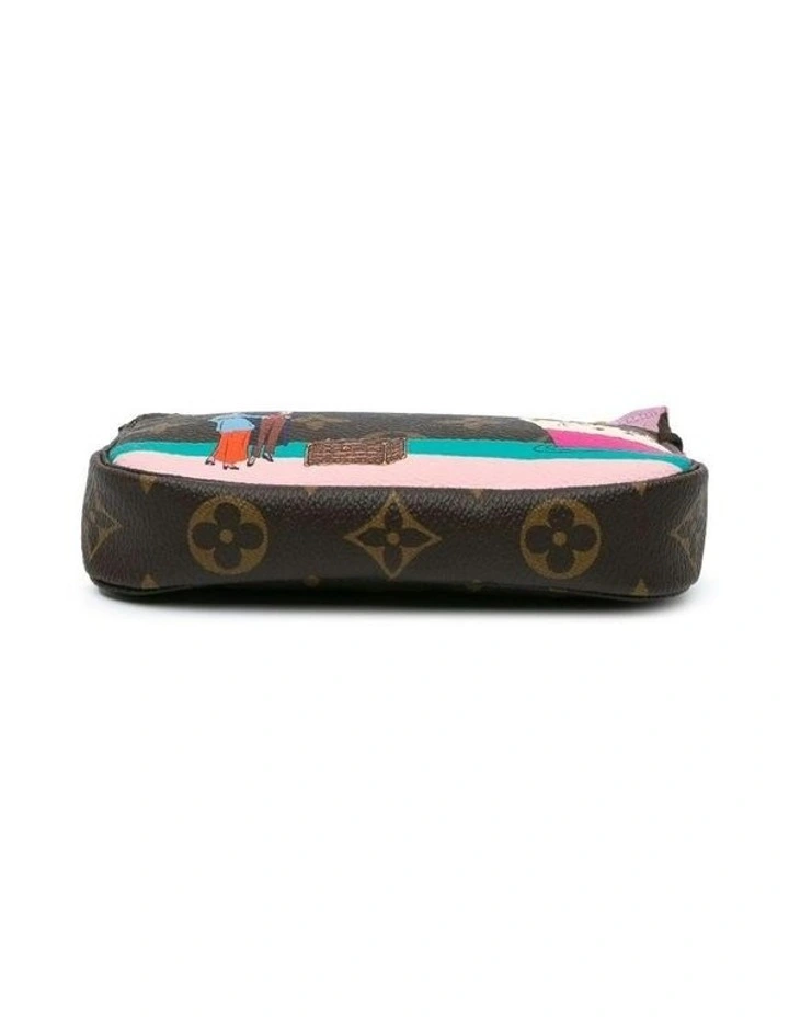 Monogram Transatlantic Mini Pochette with Chain Strap and Top Zip Closure Pre-Loved image 3