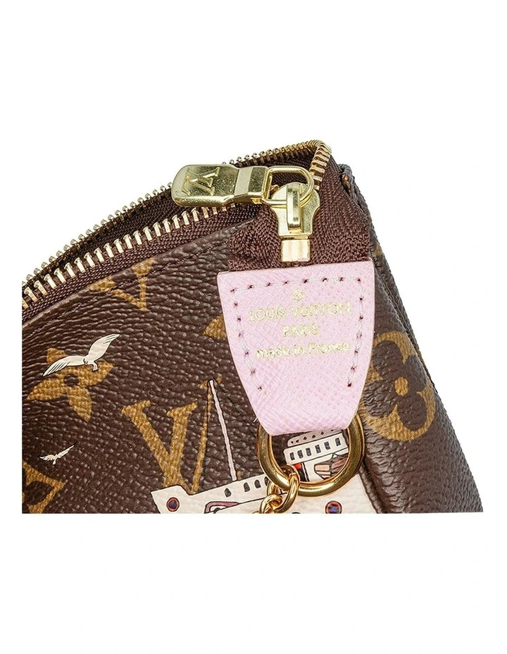 Monogram Transatlantic Mini Pochette with Chain Strap and Top Zip Closure Pre-Loved image 6
