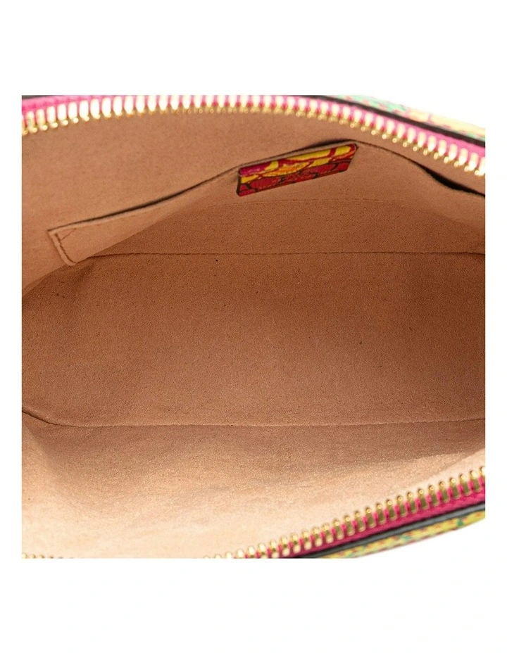 Mini Textured Calfskin Top Handle Bag with Horsebit Detailing Pre-Loved image 4