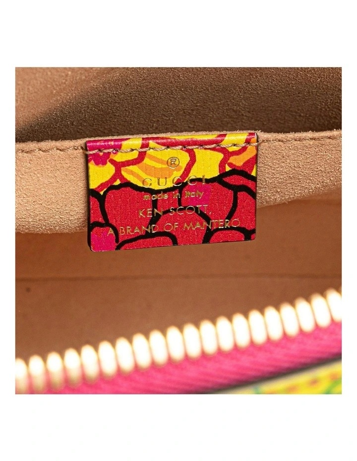 Mini Textured Calfskin Top Handle Bag with Horsebit Detailing Pre-Loved image 5
