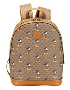 Mickey Mouse Print Backpack Pre-Loved