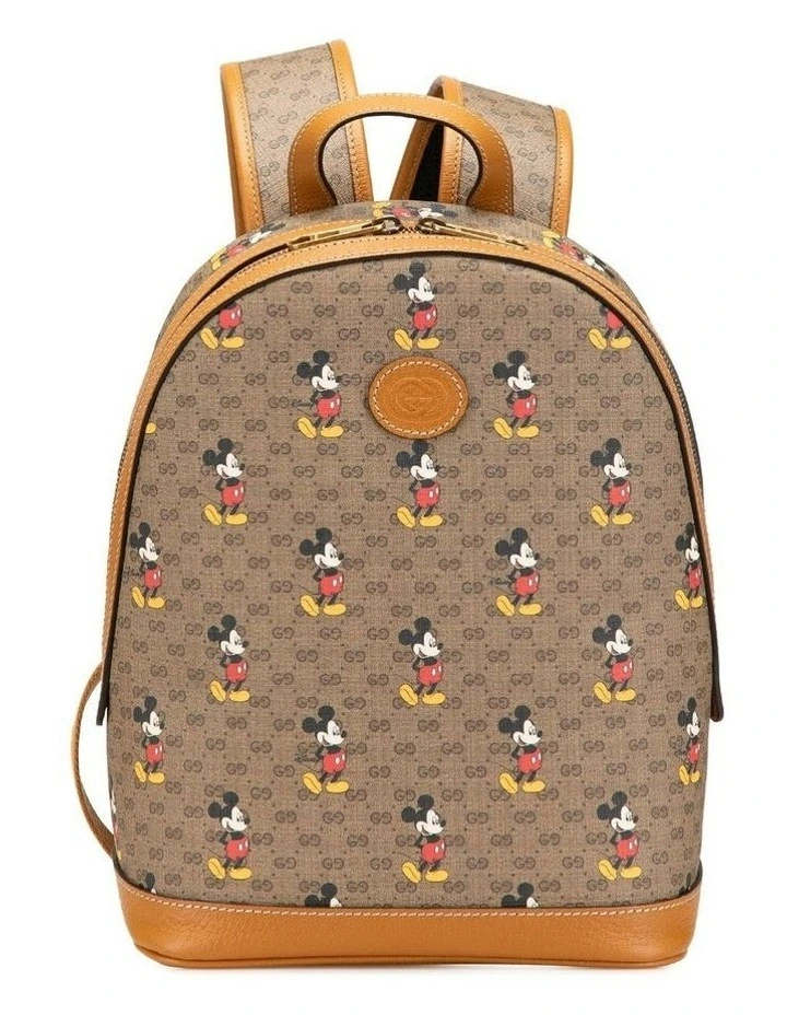 Mickey Mouse Print Backpack Pre-Loved image 1