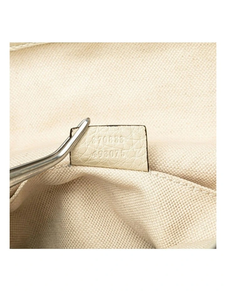 Leather Backpack with Bamboo Detail Pre-Loved image 6