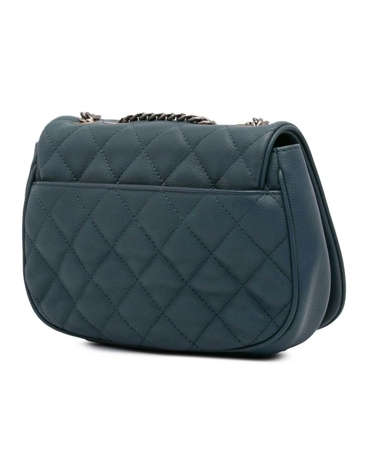 Small Quilted Leather Flap Bag with Chain Strap Pre-Loved image 2