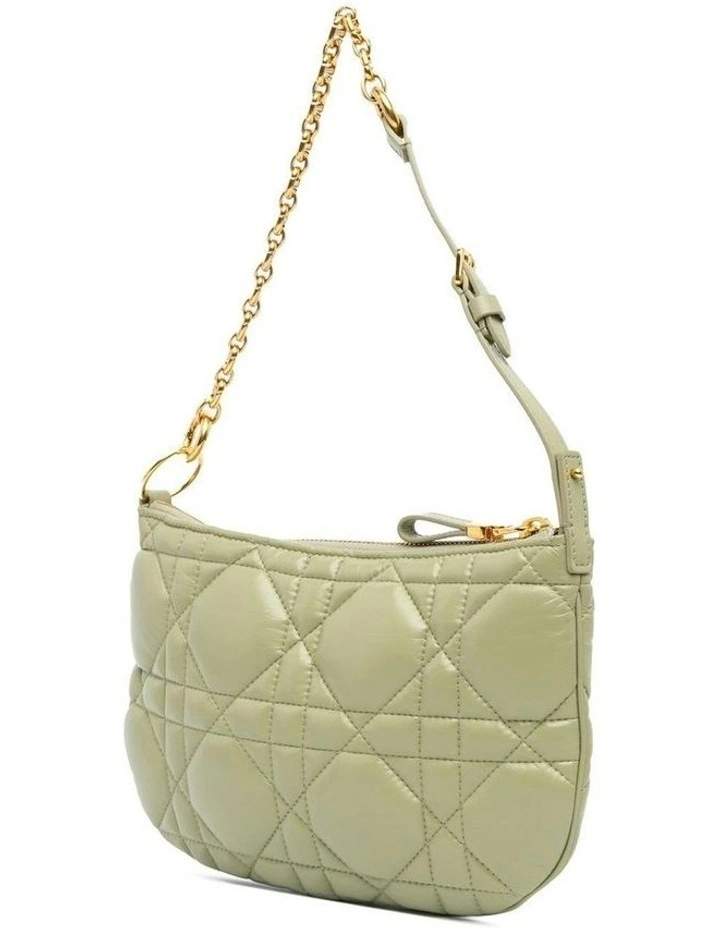 Quilted Leather Shoulder Bag with Chain Strap Pre-Loved image 2