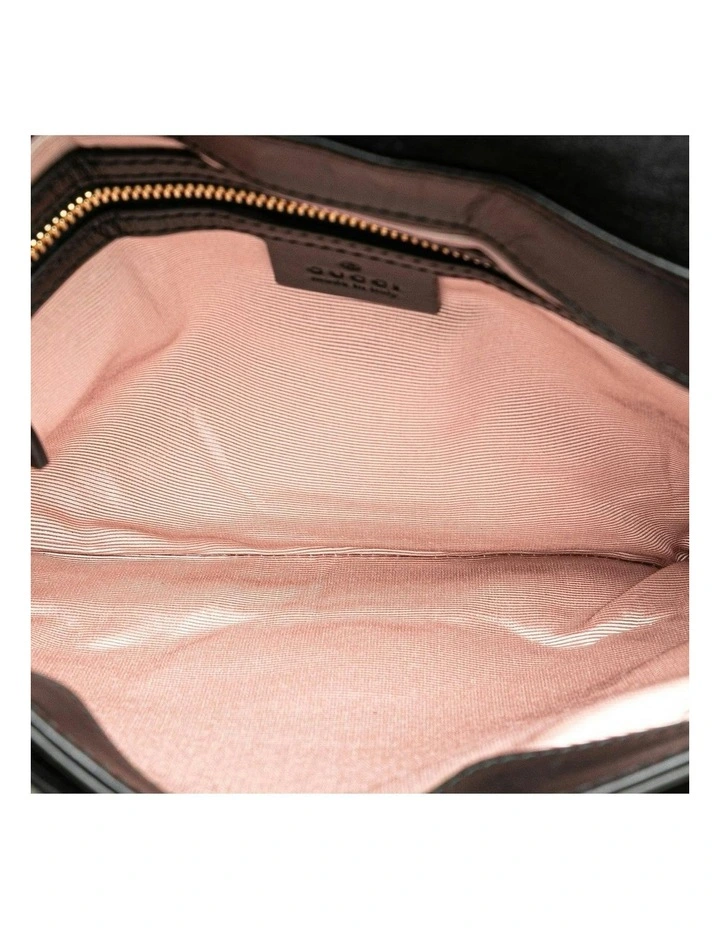 Suede Crossbody Bag with Calf Leather Trim Pre-Loved image 5