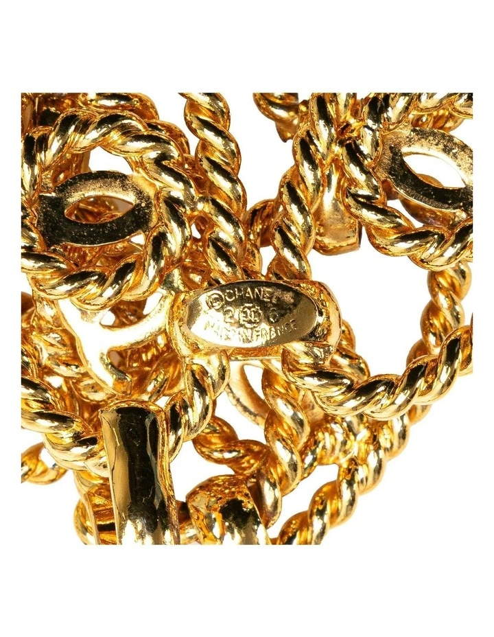 Gold Plated Rope Chain Belt with Hook Closure Pre-Loved image 4