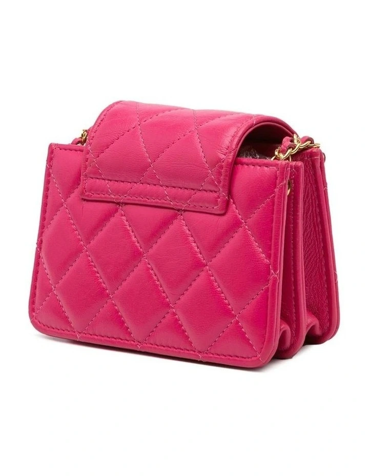 Quilted Lambskin Flap Clutch With Chain Strap Pre-Loved image 2