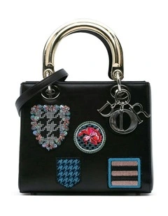Diorama Patchwork Embroidered Handbag Pre-Loved