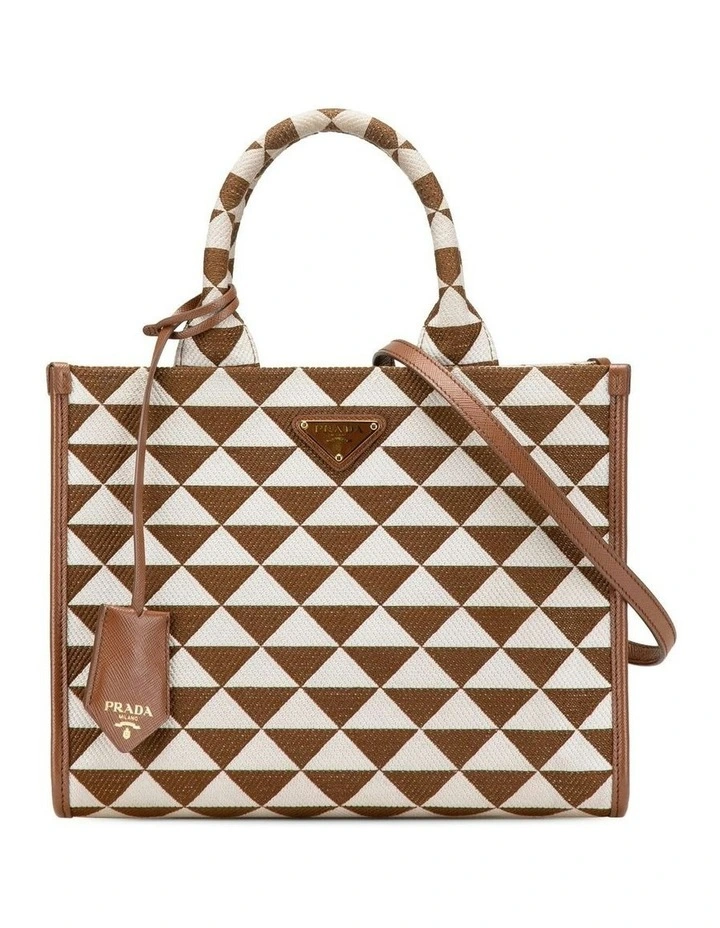 Triangle Jacquard Tote Pre-Loved image 1