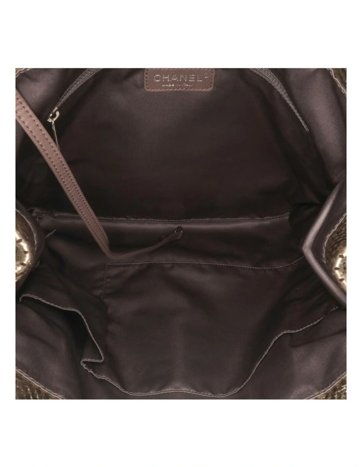Chanel Perforated Crackled Metallic Calfskin Drill Tote Pre-Loved (Azura Fashion Group ABN 30 617 598 651) image 4