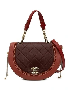 Chanel HalfMoon Quilted Leather Bag Pre-Loved