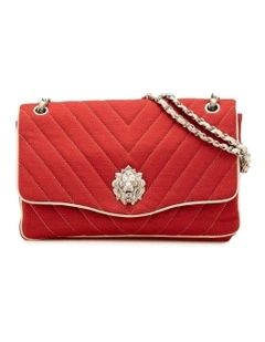 Quilted Jersey Chain Shoulder Bag Pre-Loved