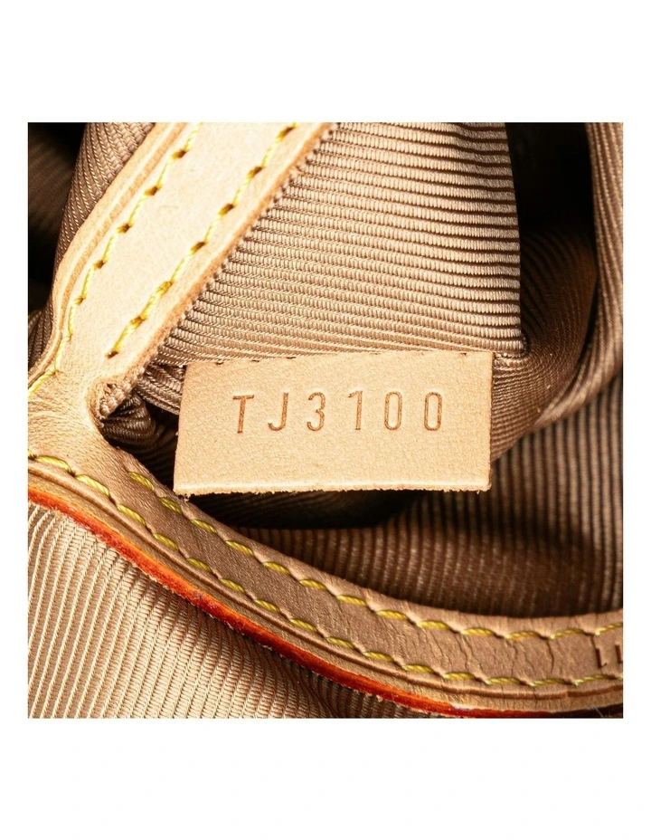 Monogram Canvas Bag with Floral Sequin Embellishments and Vachetta Leather Handle Pre-Loved image 5