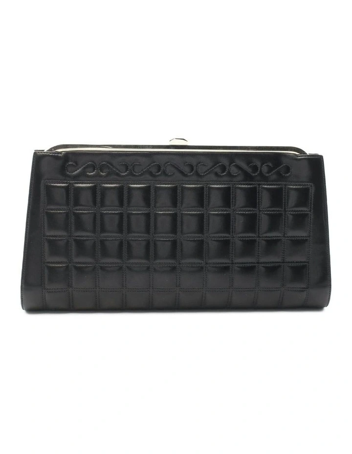 Chanel CC Choco Bar Quilted Lambskin Crystal Frame Clutch Pre-Loved (Azura Fashion Group ABN 30 617 598 651) image 1