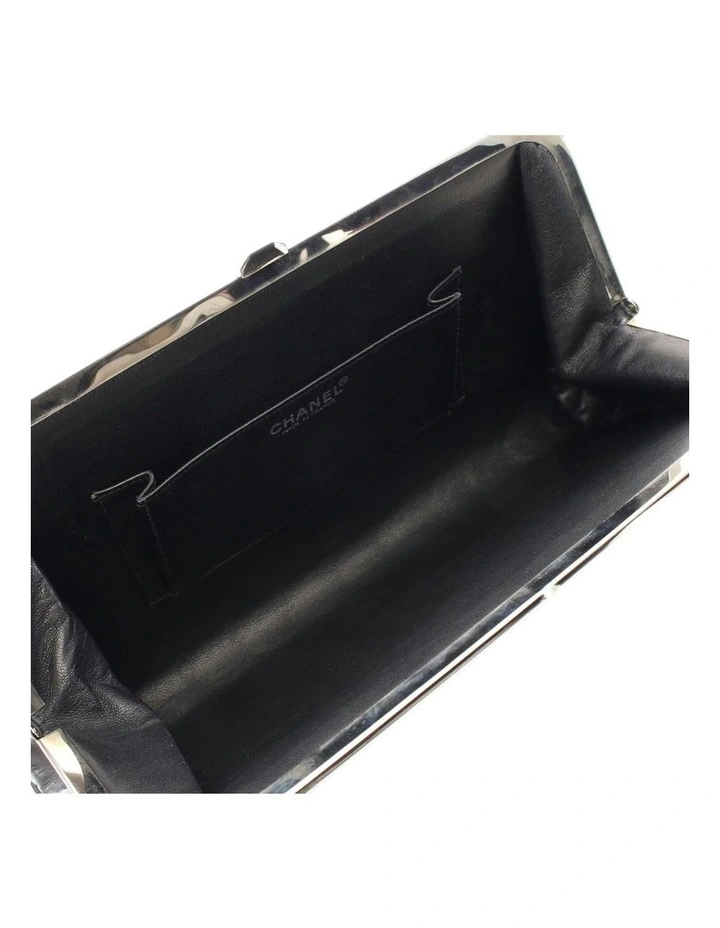 Chanel CC Choco Bar Quilted Lambskin Crystal Frame Clutch Pre-Loved (Azura Fashion Group ABN 30 617 598 651) image 4