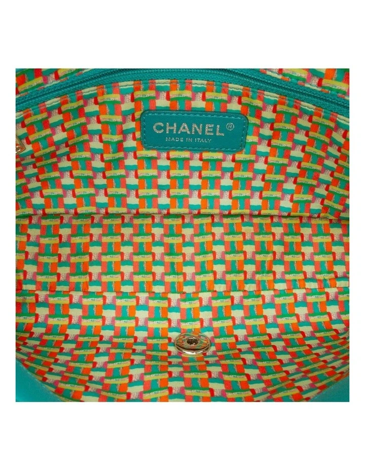 Quilted Lambskin Flap Bag with Chain Strap and Twist Lock Pre-Loved image 4