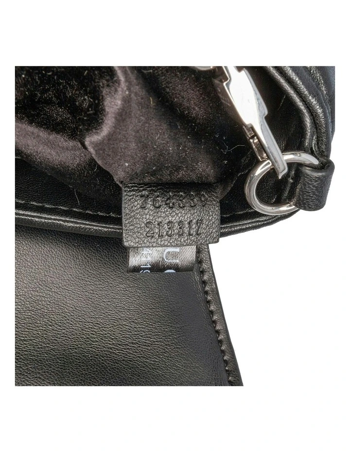 Small Leather Horsebit Chain Satchel with Detachable Strap Pre-Loved image 6
