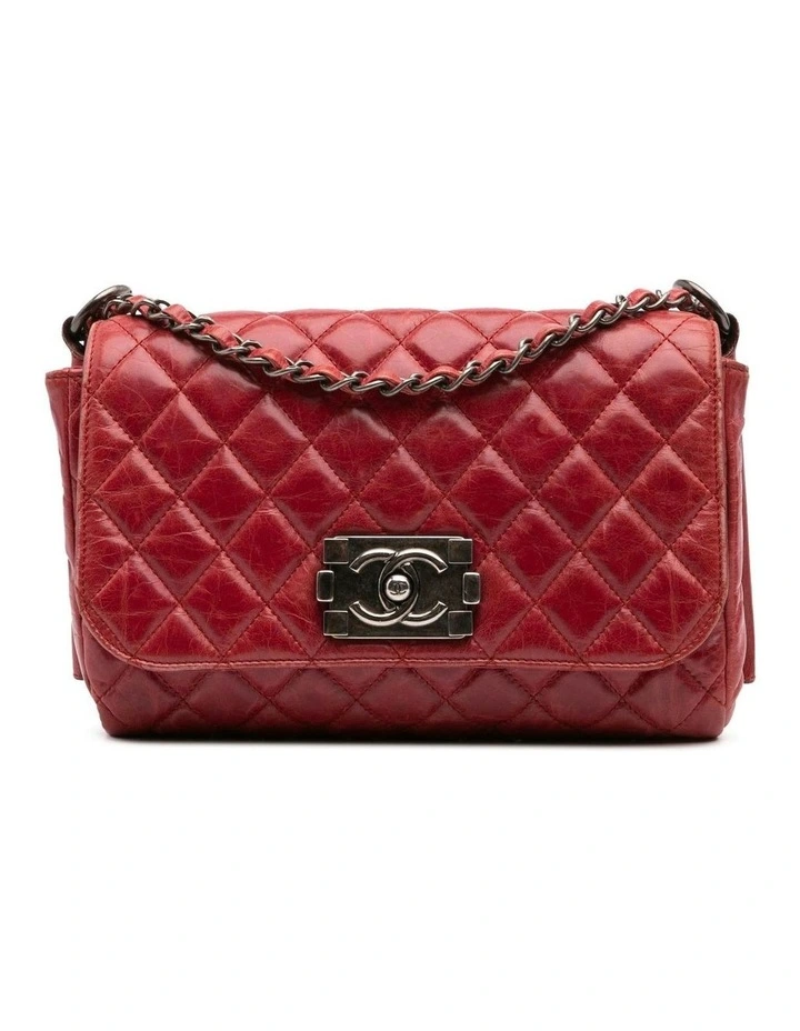 quilted Lambskin Leather Shoulder Bag Pre-Loved image 1