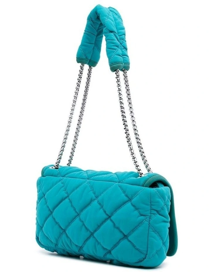 Quilted Bag with Chain Strap and Top Handle Pre-Loved image 2
