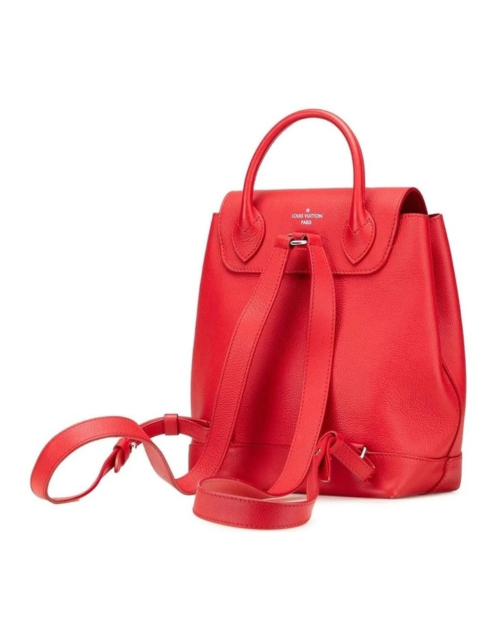 Elegant Leather Backpack with Adjustable Straps and Interior Pockets Pre-Loved image 2