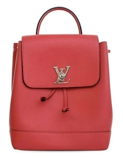 Elegant Backpack with Top Handle and Drawstring Closure Pre-Loved