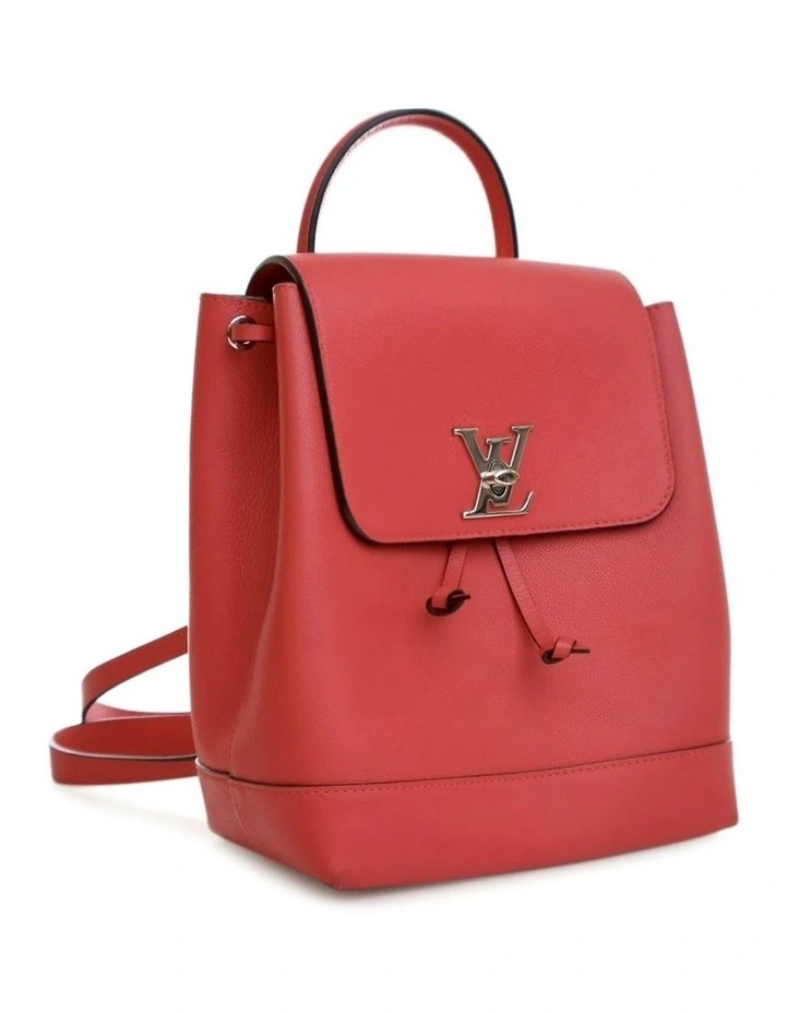 Elegant Backpack with Top Handle and Drawstring Closure Pre-Loved image 2