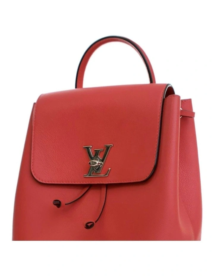 Elegant Backpack with Top Handle and Drawstring Closure Pre-Loved image 5