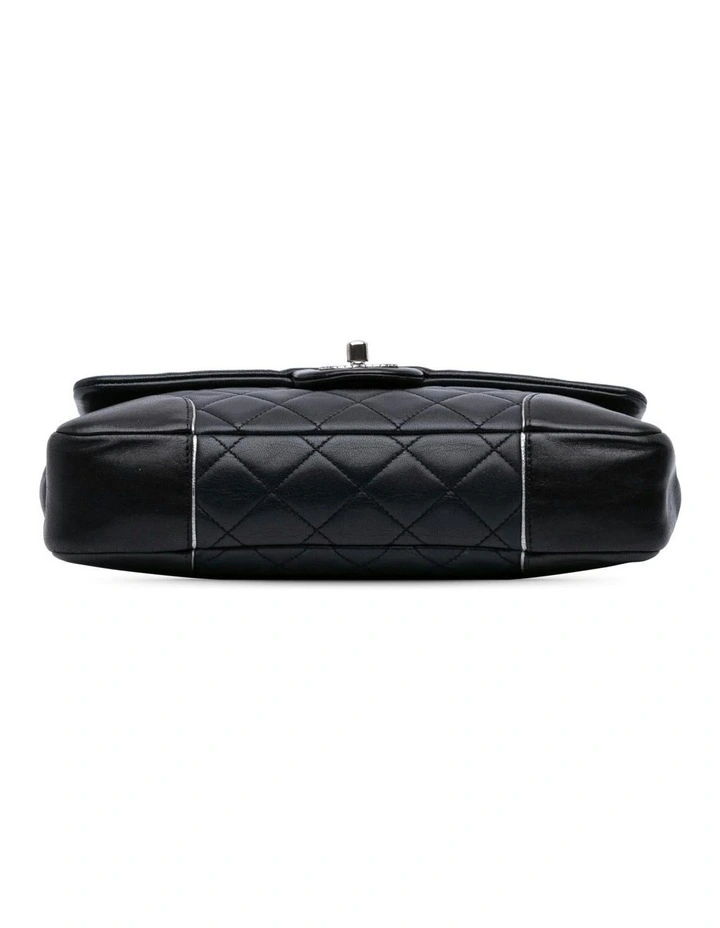 Quilted Leather Flap Bag with Chain Strap Pre-Loved image 3